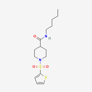 N-pentyl-1-(thiophen-2-ylsulfonyl)piperidine-4-carboxamide