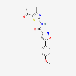 N-(5-acetyl-4-methyl-1,3-thiazol-2-yl)-5-(4-ethoxyphenyl)-1,2-oxazole-3-carboxamide