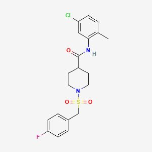 N-(5-chloro-2-methylphenyl)-1-[(4-fluorobenzyl)sulfonyl]piperidine-4-carboxamide