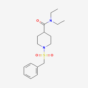 molecular formula C17H26N2O3S B11351565 1-(benzylsulfonyl)-N,N-diethylpiperidine-4-carboxamide 