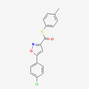 S-(4-methylphenyl) 5-(4-chlorophenyl)-1,2-oxazole-3-carbothioate