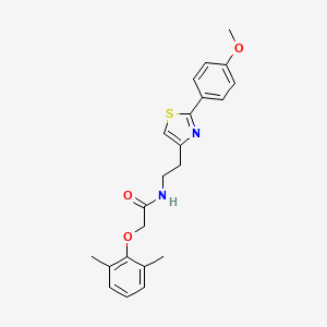 molecular formula C22H24N2O3S B11351603 2-(2,6-dimethylphenoxy)-N-{2-[2-(4-methoxyphenyl)-1,3-thiazol-4-yl]ethyl}acetamide 