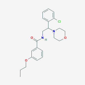 N-[2-(2-chlorophenyl)-2-(morpholin-4-yl)ethyl]-3-propoxybenzamide