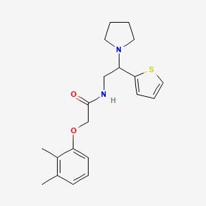 2-(2,3-dimethylphenoxy)-N-[2-(pyrrolidin-1-yl)-2-(thiophen-2-yl)ethyl]acetamide