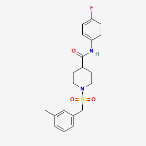 N-(4-fluorophenyl)-1-[(3-methylbenzyl)sulfonyl]piperidine-4-carboxamide