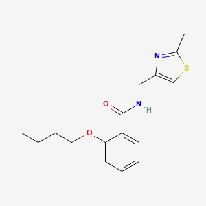 molecular formula C16H20N2O2S B11351649 2-butoxy-N-[(2-methyl-1,3-thiazol-4-yl)methyl]benzamide 