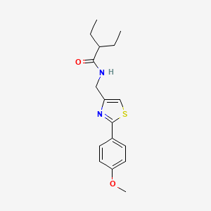 2-ethyl-N-{[2-(4-methoxyphenyl)-1,3-thiazol-4-yl]methyl}butanamide