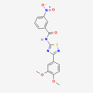 N-[3-(3,4-dimethoxyphenyl)-1,2,4-thiadiazol-5-yl]-3-nitrobenzamide