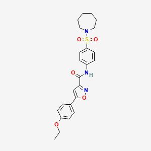 N-[4-(azepan-1-ylsulfonyl)phenyl]-5-(4-ethoxyphenyl)-1,2-oxazole-3-carboxamide