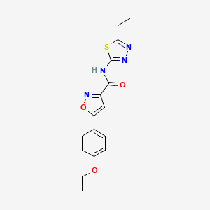 5-(4-ethoxyphenyl)-N-(5-ethyl-1,3,4-thiadiazol-2-yl)-1,2-oxazole-3-carboxamide