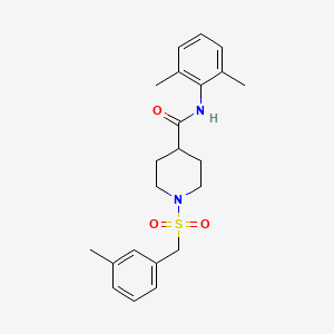 N-(2,6-dimethylphenyl)-1-[(3-methylbenzyl)sulfonyl]piperidine-4-carboxamide