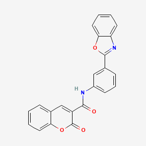 N-[3-(1,3-benzoxazol-2-yl)phenyl]-2-oxo-2H-chromene-3-carboxamide