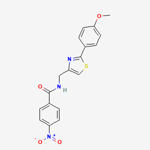 N-{[2-(4-methoxyphenyl)-1,3-thiazol-4-yl]methyl}-4-nitrobenzamide