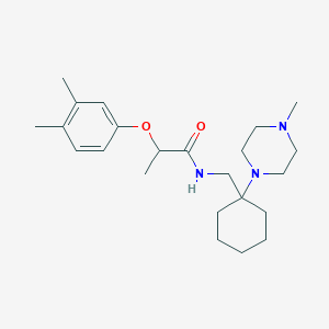 2-(3,4-dimethylphenoxy)-N-{[1-(4-methylpiperazin-1-yl)cyclohexyl]methyl}propanamide