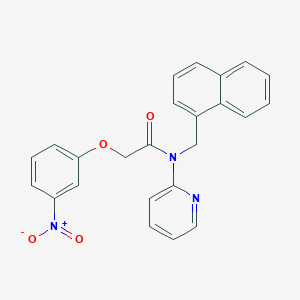 molecular formula C24H19N3O4 B11351911 N-(naphthalen-1-ylmethyl)-2-(3-nitrophenoxy)-N-(pyridin-2-yl)acetamide 