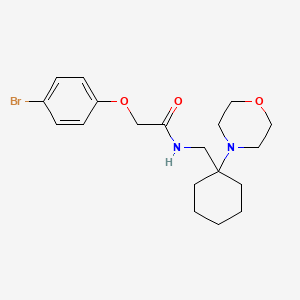 2-(4-bromophenoxy)-N-{[1-(morpholin-4-yl)cyclohexyl]methyl}acetamide