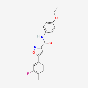 N-(4-ethoxyphenyl)-5-(3-fluoro-4-methylphenyl)-1,2-oxazole-3-carboxamide