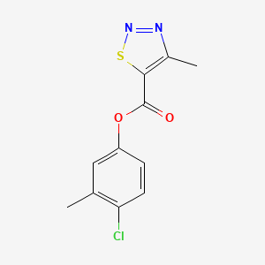 4-Chloro-3-methylphenyl 4-methyl-1,2,3-thiadiazole-5-carboxylate