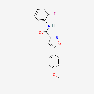 5-(4-ethoxyphenyl)-N-(2-fluorophenyl)-1,2-oxazole-3-carboxamide