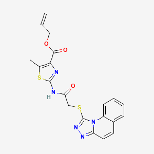 Allyl 2-(2-([1,2,4]triazolo[4,3-a]quinolin-1-ylthio)acetamido)-5-methylthiazole-4-carboxylate