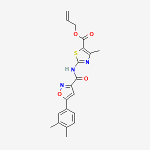 Prop-2-en-1-yl 2-({[5-(3,4-dimethylphenyl)-1,2-oxazol-3-yl]carbonyl}amino)-4-methyl-1,3-thiazole-5-carboxylate