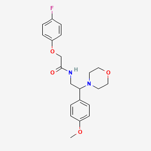 2-(4-fluorophenoxy)-N-[2-(4-methoxyphenyl)-2-(morpholin-4-yl)ethyl]acetamide