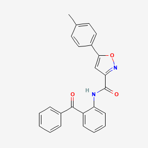 5-(4-methylphenyl)-N-[2-(phenylcarbonyl)phenyl]-1,2-oxazole-3-carboxamide