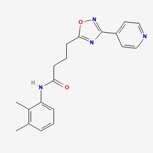 molecular formula C19H20N4O2 B11352082 N-(2,3-dimethylphenyl)-4-[3-(pyridin-4-yl)-1,2,4-oxadiazol-5-yl]butanamide 