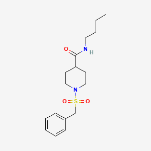 molecular formula C17H26N2O3S B11352090 1-(benzylsulfonyl)-N-butylpiperidine-4-carboxamide 