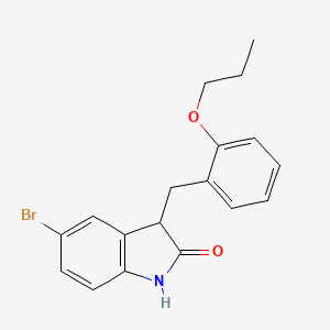 5-bromo-3-(2-propoxybenzyl)-1,3-dihydro-2H-indol-2-one