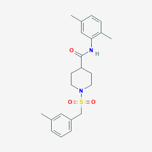 N-(2,5-dimethylphenyl)-1-[(3-methylbenzyl)sulfonyl]piperidine-4-carboxamide