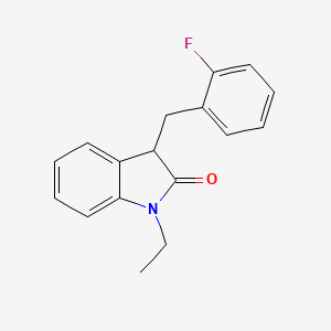 1-ethyl-3-(2-fluorobenzyl)-1,3-dihydro-2H-indol-2-one