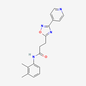 N-(2,3-dimethylphenyl)-3-[3-(pyridin-4-yl)-1,2,4-oxadiazol-5-yl]propanamide