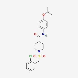 1-[(2-chlorobenzyl)sulfonyl]-N-[4-(propan-2-yloxy)phenyl]piperidine-4-carboxamide