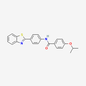 N-[4-(1,3-benzothiazol-2-yl)phenyl]-4-(propan-2-yloxy)benzamide