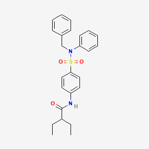 N-{4-[benzyl(phenyl)sulfamoyl]phenyl}-2-ethylbutanamide