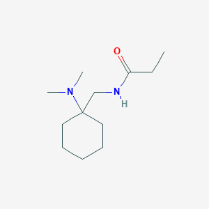 molecular formula C12H24N2O B11352370 N-{[1-(dimethylamino)cyclohexyl]methyl}propanamide 