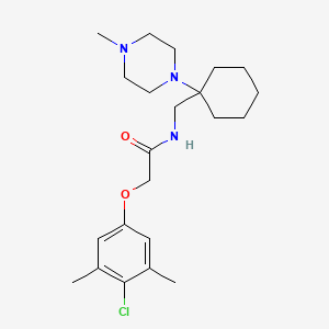 2-(4-chloro-3,5-dimethylphenoxy)-N-{[1-(4-methylpiperazin-1-yl)cyclohexyl]methyl}acetamide