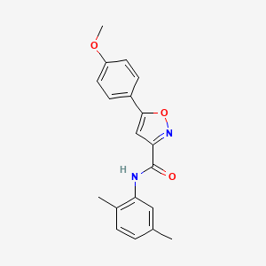 molecular formula C19H18N2O3 B11352470 N-(2,5-dimethylphenyl)-5-(4-methoxyphenyl)-1,2-oxazole-3-carboxamide 