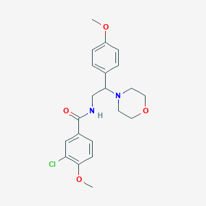 3-chloro-4-methoxy-N-[2-(4-methoxyphenyl)-2-(morpholin-4-yl)ethyl]benzamide