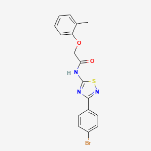 N-[3-(4-bromophenyl)-1,2,4-thiadiazol-5-yl]-2-(2-methylphenoxy)acetamide