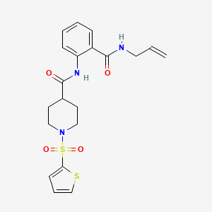 N-[2-(prop-2-en-1-ylcarbamoyl)phenyl]-1-(thiophen-2-ylsulfonyl)piperidine-4-carboxamide