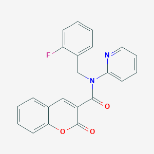 N-(2-fluorobenzyl)-2-oxo-N-(pyridin-2-yl)-2H-chromene-3-carboxamide