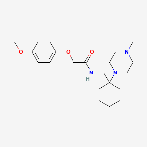 2-(4-methoxyphenoxy)-N-{[1-(4-methylpiperazin-1-yl)cyclohexyl]methyl}acetamide