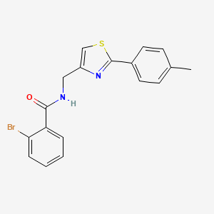 2-bromo-N-{[2-(4-methylphenyl)-1,3-thiazol-4-yl]methyl}benzamide