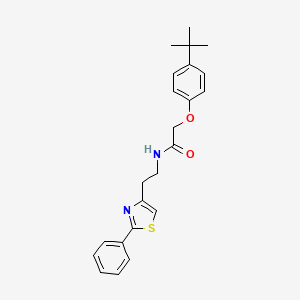 2-(4-tert-butylphenoxy)-N-[2-(2-phenyl-1,3-thiazol-4-yl)ethyl]acetamide