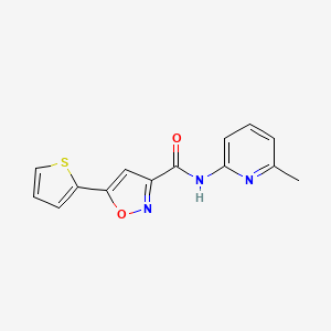 N-(6-methylpyridin-2-yl)-5-(thiophen-2-yl)-1,2-oxazole-3-carboxamide