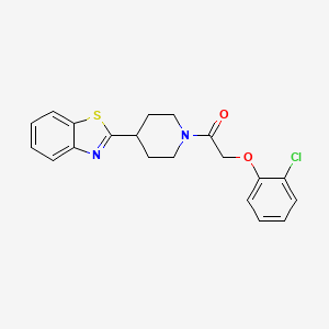 1-[4-(1,3-Benzothiazol-2-yl)piperidin-1-yl]-2-(2-chlorophenoxy)ethanone