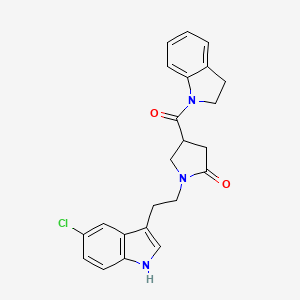 1-[2-(5-chloro-1H-indol-3-yl)ethyl]-4-(2,3-dihydro-1H-indol-1-ylcarbonyl)pyrrolidin-2-one