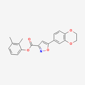 2,3-Dimethylphenyl 5-(2,3-dihydro-1,4-benzodioxin-6-yl)-1,2-oxazole-3-carboxylate